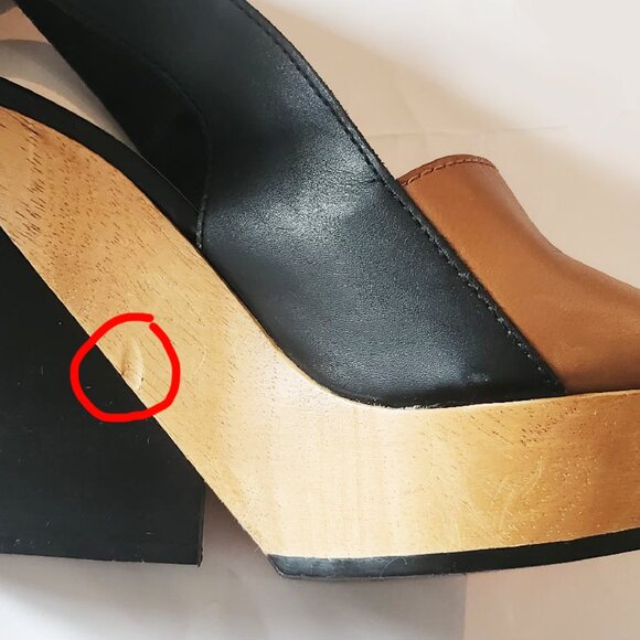 Pierre Hardy Black and Brown Wedge Heels - Picture 6 of 8